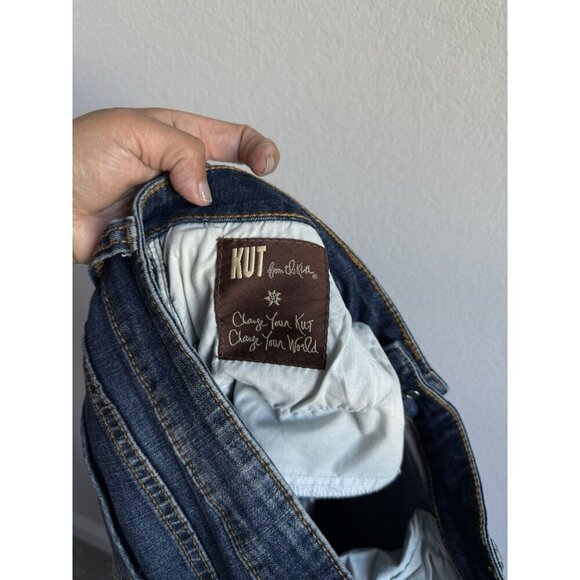 KUT From The Kloth Toothpick Skinny Jeans Women Size 16 Denim Mid Rise Med Wash - Picture 9 of 10